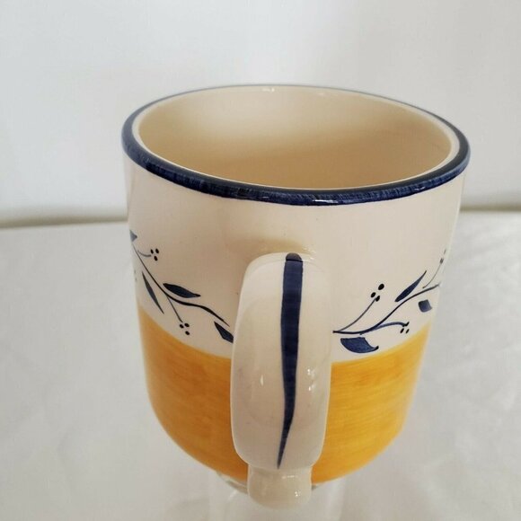 Portugal Hand Painted Ceramic Coffee Mug Yellow - Picture 4 of 7